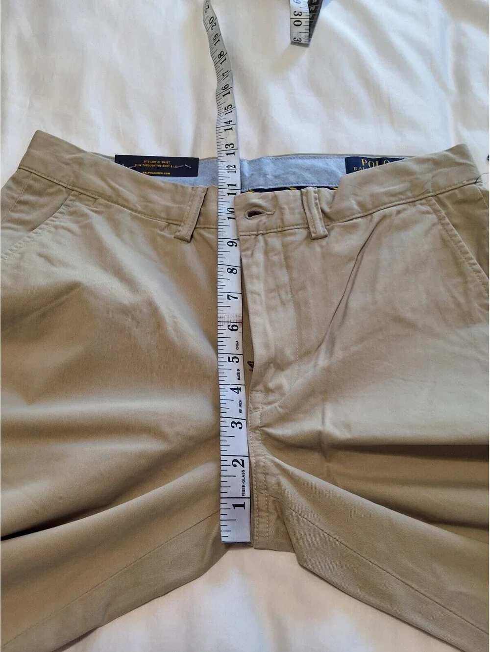 Polo Ralph Lauren Stretch Slim Fit Chino Shorts in Khaki Size 30
